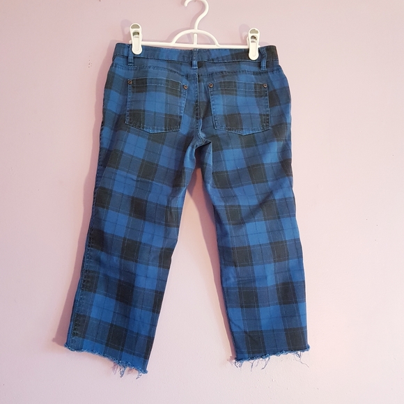🍭Blue Paid Cut-off / Crop Pants - Picture 3 of 5